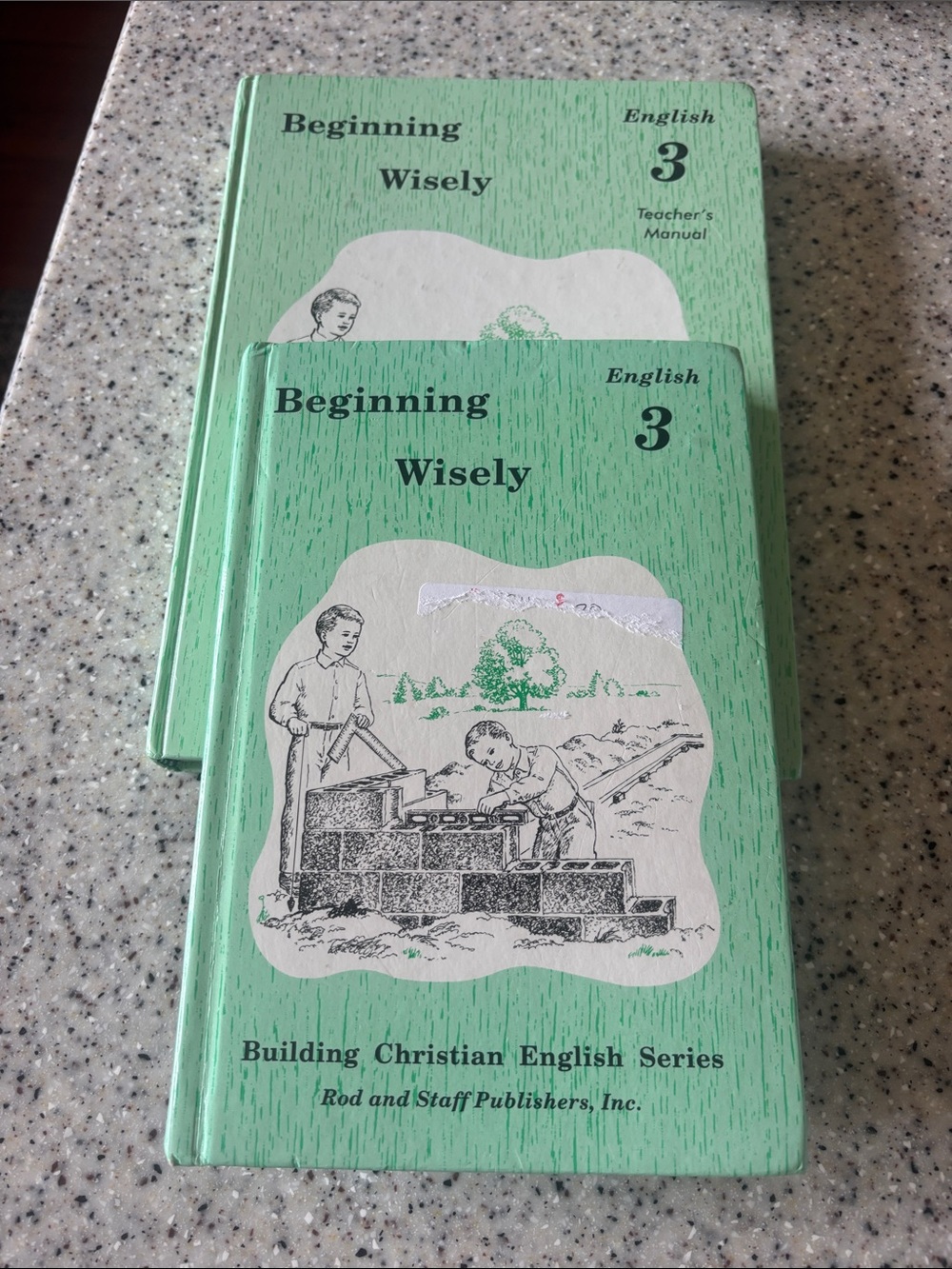 Beginning Wisely English 3 Hardcover - Mint Green